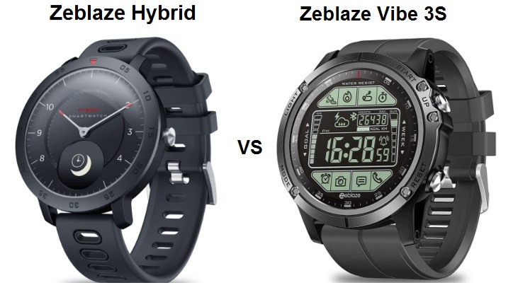 Zeblaze Hybrid Vs Zeblaze Vibe 3S Smartwatch