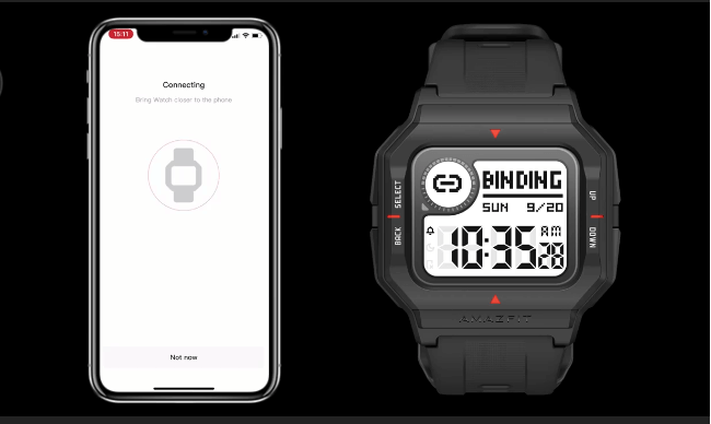 amazfit smartwatch for android and ios devices black