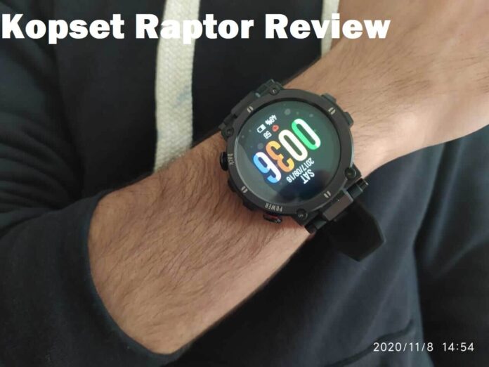 kospet raptor smartwatch review