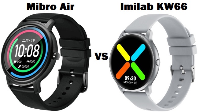 Xiaomi Mibro Air VS Imilab KW66 Smartwatch Comparison