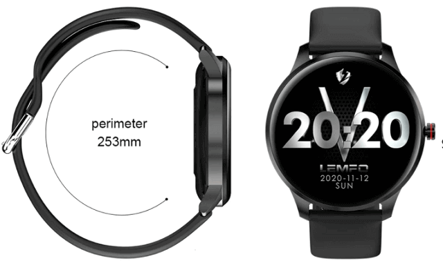 LEMFO LF29 Femmes Fille Smart Watch FULL Écran Tactile Ultra Mince Imperméable IP68 