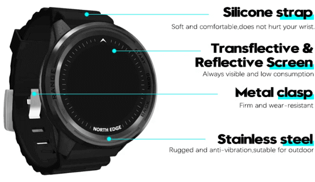 NORTH EDGE Range 5 SmartWatch design