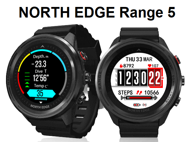 NORTH EDGE Range 5 SmartWatch
