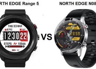 NORTH EDGE Range 5 VS N08S SmartWatch