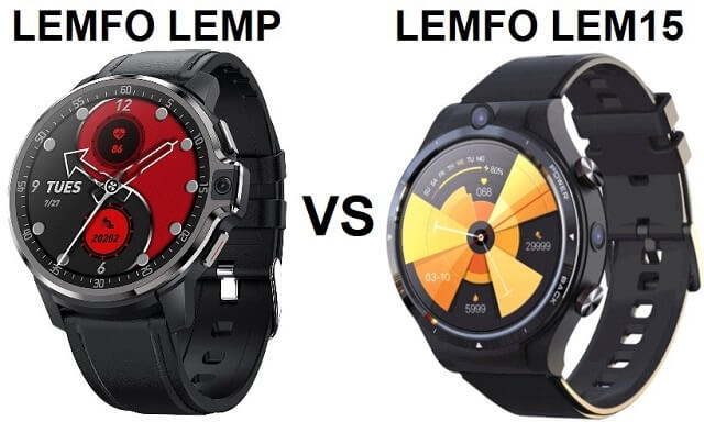 LEMFO LEMP VS LEMFO LEM15 Smartwatch Compariosn - Chinese Smartwatches