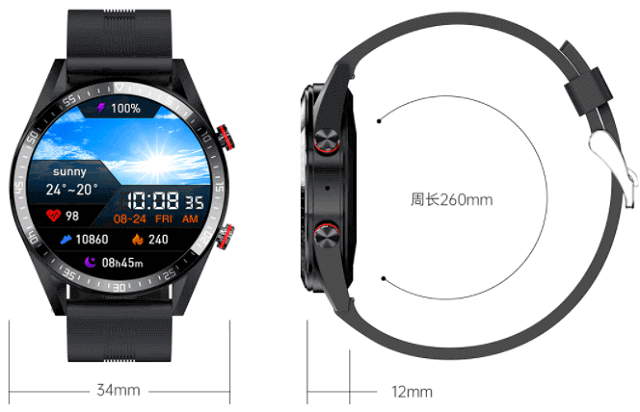 Vwar REX Pro SmartWatch Design