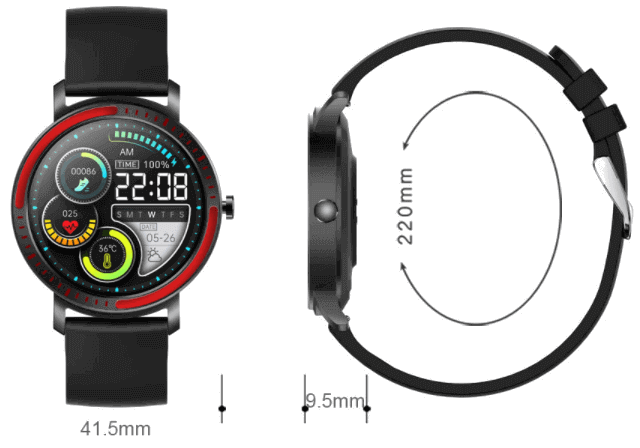 N68 Pro smartwatch Design