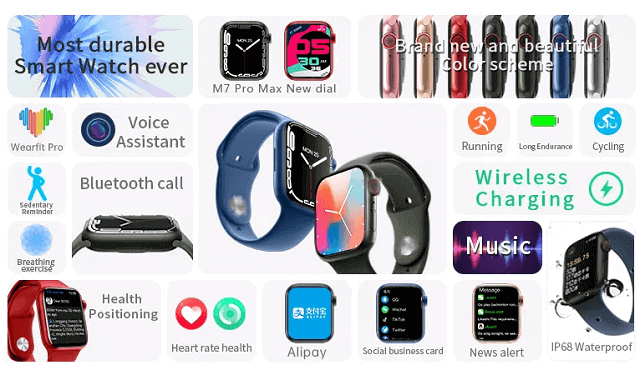 M7 Pro Max SmartWatch Features
