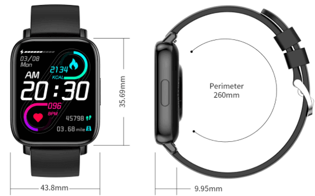Senbono GTS smartwatch Design