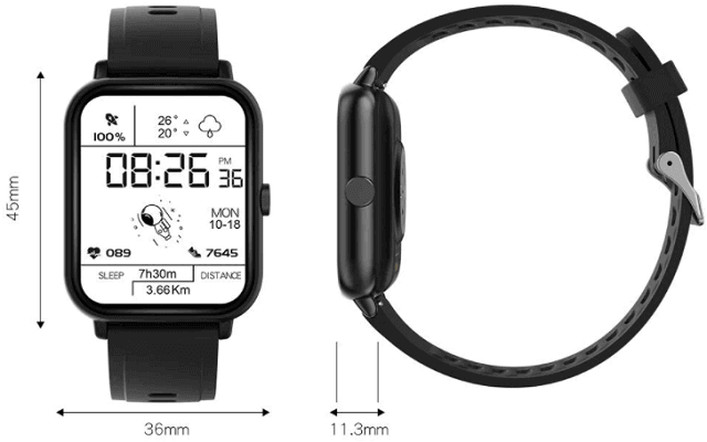 A20 Pro smartwatch Design