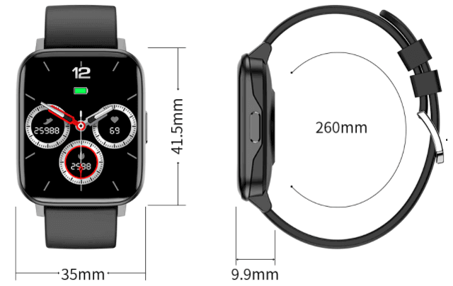 KUMI KU2S smartwatch Design