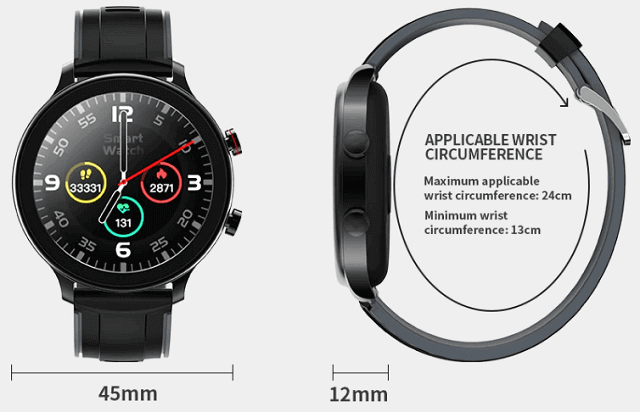 Senbono MT28 smartwatch Design