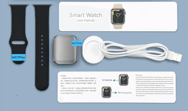 IWO7 Max smartwatch design