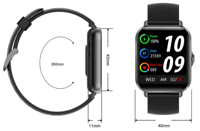 Senbono GTS3 smartwatch design