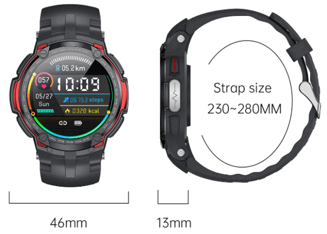 Senbono V6 Smartwatch design