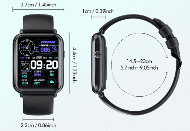 Q19 Pro Smartwatch design