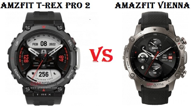 Amazfit Vienna VS Amazfit T-Rex Pro 2 Amazfit Vienna VS Amazfit T-Rex Pro 2