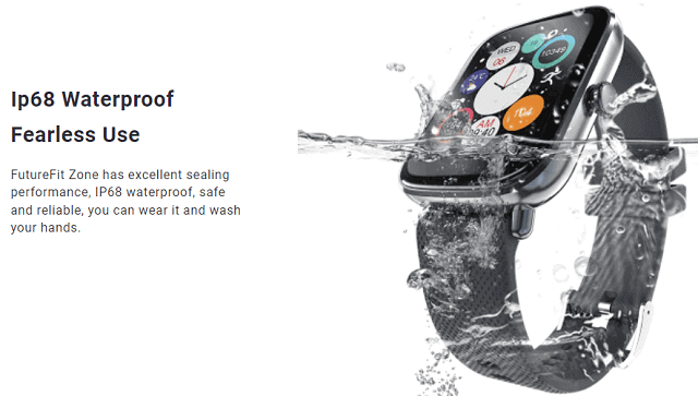 FutureFit Zone Smartwatch features