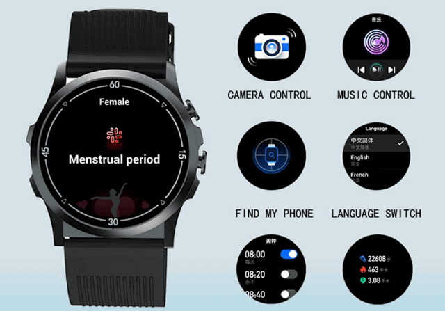 SENBONO Air Pump1 SmartWatch features