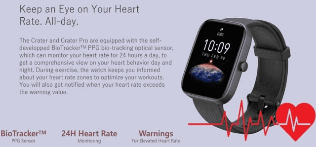 Amazfit Bip 3 Smartwatch features