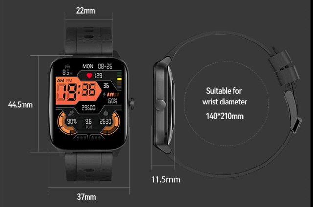 KUMI KU3S smartwatch design