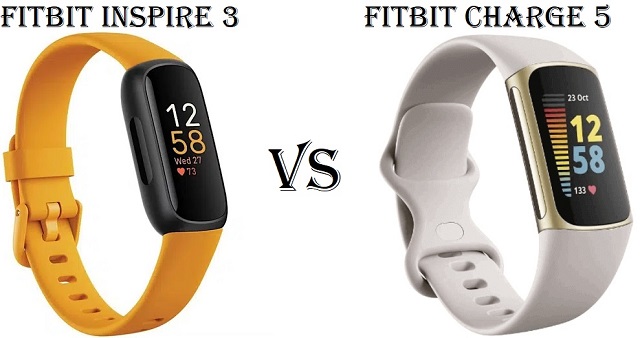 Fitbit Inspire 3 VS Fitbit Charge 5