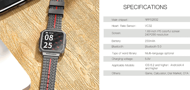 Hotwav C1 smartwatch features
