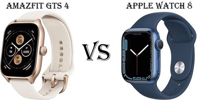 Amazfit GTS 4 VS Apple Watch Series 8