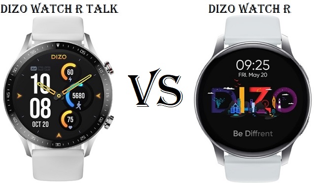 DIZO Watch R Talk VS DIZO Watch R DIZO Watch R Talk VS DIZO Watch R
