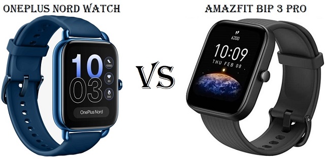 OnePlus Nord Watch VS Amazfit Bip 3 Pro