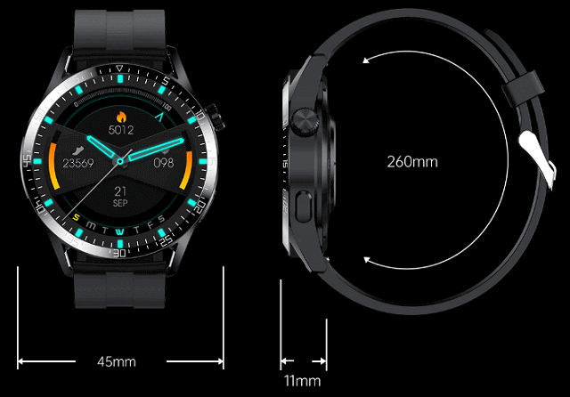 SK12 Plus smartwatch design