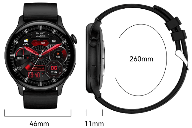 Vwar K80 Smartwatch design