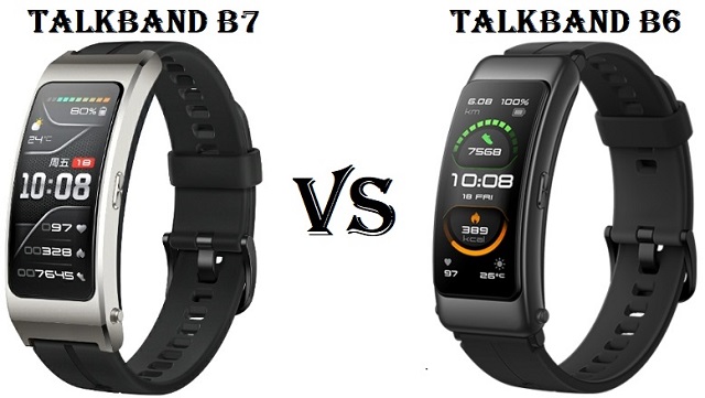 Huawei TalkBand B7 VS Huawei TalkBand B6