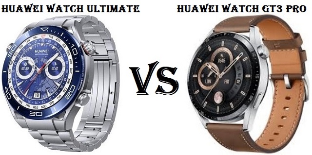 Huawei Watch Ultimate VS Huawei Watch GT 3 Pro