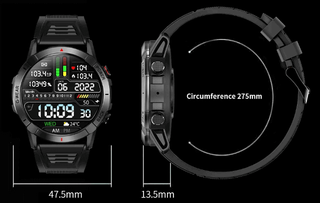 NX10 smartwatch design