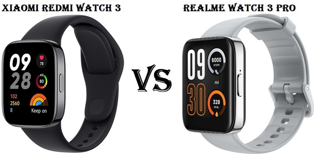 Xiaomi Redmi Watch 3 VS Realme Watch 3 Pro Xiaomi Redmi Watch 3 VS Realme Watch 3 Pro