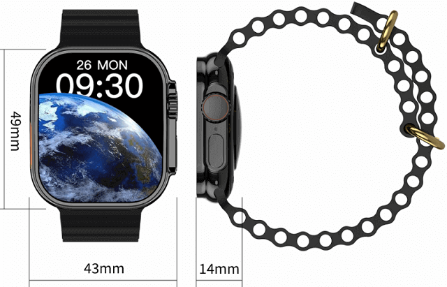 H8 Ultra Max SmartWatch design