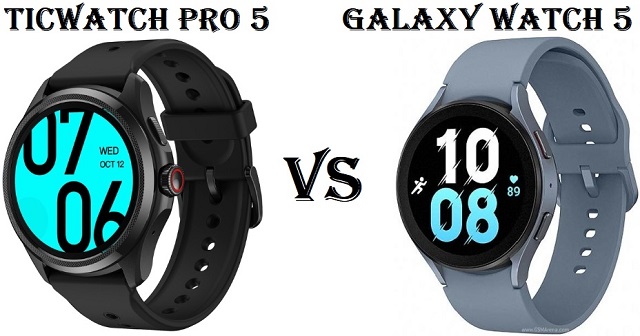 TicWatch Pro 5 VS Samsung Galaxy Watch 5