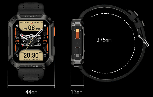 T8 Pro Smartwatch design