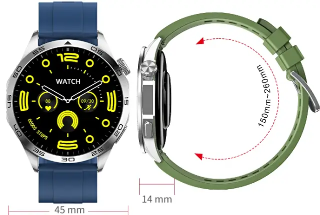 GT4 Pro Max smartwatch design