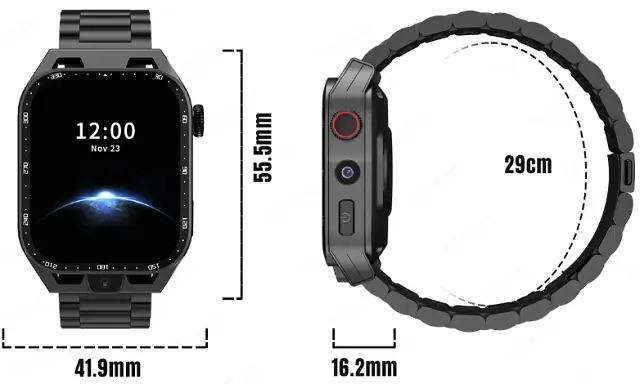 KOM5 4G smartwatch design