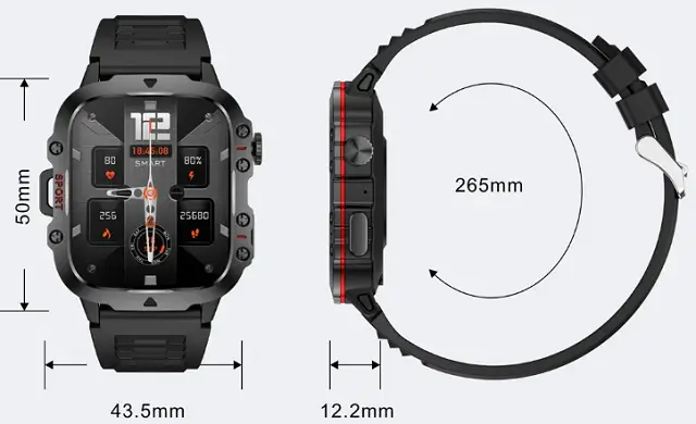 Aolon Tetra S2 Smart Watch design