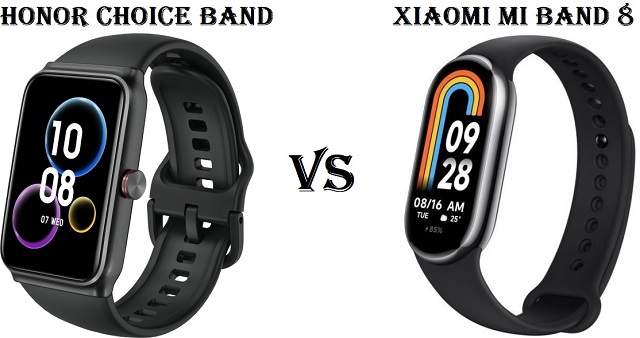Honor Choice Band VS Xiaomi Mi Band 8 Honor Choice Band VS Xiaomi Mi Band 8