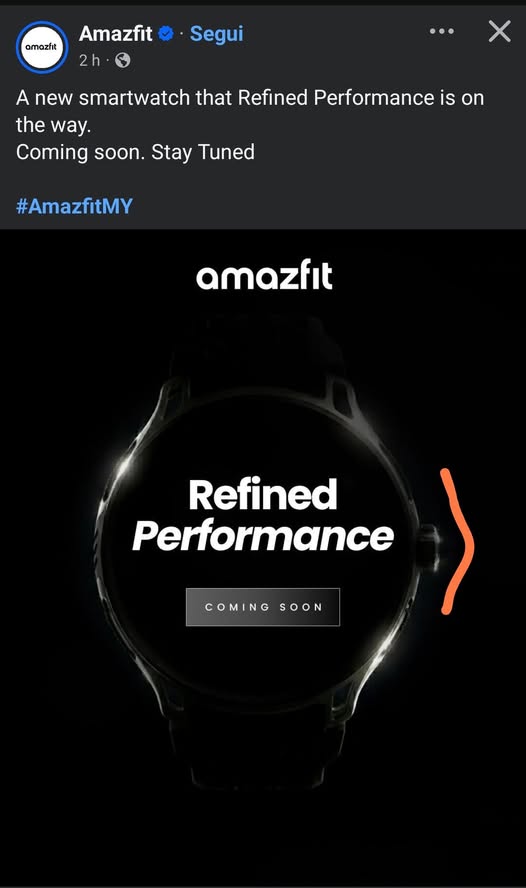Amazfit New Watch teased